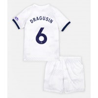 Fotbalové Dres Tottenham Hotspur Radu Dragusin #6 Dětské Domácí 2023-24 Krátký Rukáv (+ trenýrky)